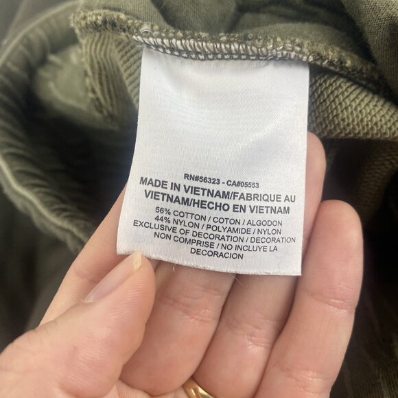 Nike Lab Women's Fleece High Rise Jogger Pants Size S Olive Green Pockets - Picture 5 of 9